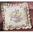 Janlynn Candle Wicking Embroidery Kit, Wildflowers and Butterfly Pillow 14" x 14"