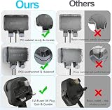 RICOKEY Weatherproof Outdoor Socket 2-Gang 3M Extension Lead IP66 view 6