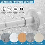 WELDUN Extendable Shower Curtain Rod 48-190CM No Drill Telescopic view 3