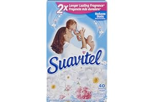 Suavitel Fabric Softener Dryer Sheets, Field Flowers, 40 Count
