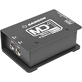 Samson S-Max MD1 Passive Mono Direct DI Box,18Hz40kHz, 0dB/-15dB