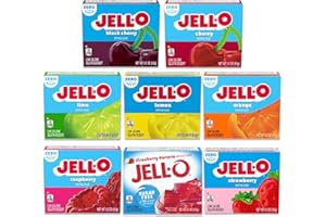 SNACKIVORE Jello Sugar Free Variety 8 Pack. Jell-o, Sugar Free Jello Mix, Sugar Free Jello Cups, Sugarfree, Lime Jello, Gelatina Sin Azucar, Sugar Free Gelatin Mix