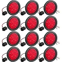 Aazon.co: 16 Pcs 2.5" Round Clearance Lights 13 LED Front Rear Side