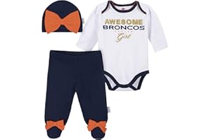 GERBER NFL NFL Baby Girls Nfl Team Footed Pant and Bodysuit Gift Set