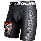 Legendfit Men Baseball Sliding Underwear w/Cup Athletic Padded Compression Shorts Protector Support Football