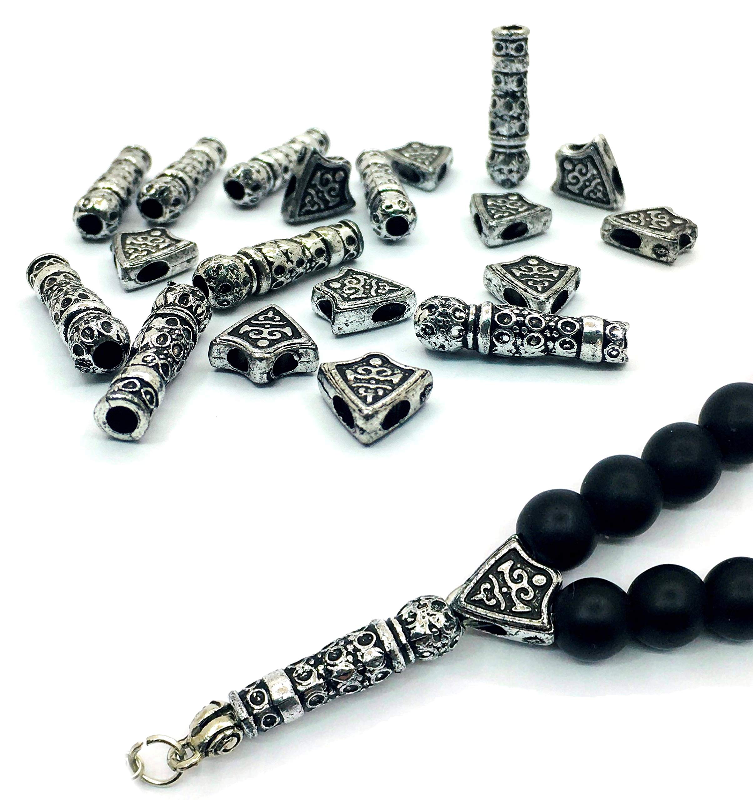 Imame and Y Beads Set for Prayer Beads Tesbih Tasbih Tespih Chain Spacer Beads Misbaha Subha Muslim Islamic Rosary Prayer Wor Accessories