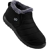 DUOYANGJIASHA Womens Snow Boots Winter Shoes Warm Fur Lined Ankle Booties Waterproof Comfortable Boots for Women