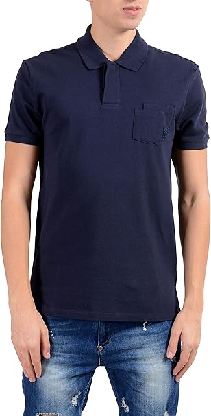 versace blue polo shirt