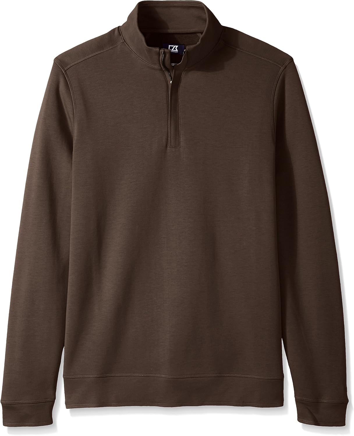 Cutter & Buck Men's Big and Tall Long Sleeve Pima Decatur Half-Zip: Clothing