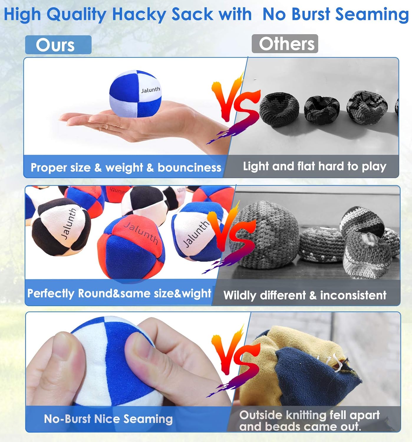 Hacky Sack Games For Beginners 100 PC 2" Footbag Assortment Hacky Sack Kickball Games It