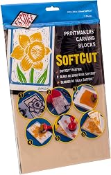 Essdee Softcut Printing Block 300x200mm 3mm Thick, Pk2 Natural view 1