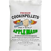 CookinPellets Premium Apple Mash and Hard Maple Natural Hardwood Light Sweet Smoke BBQ Grill Wood Pellets for Pellet Grill &amp; Pellet Smoker, 40 Lb Bag