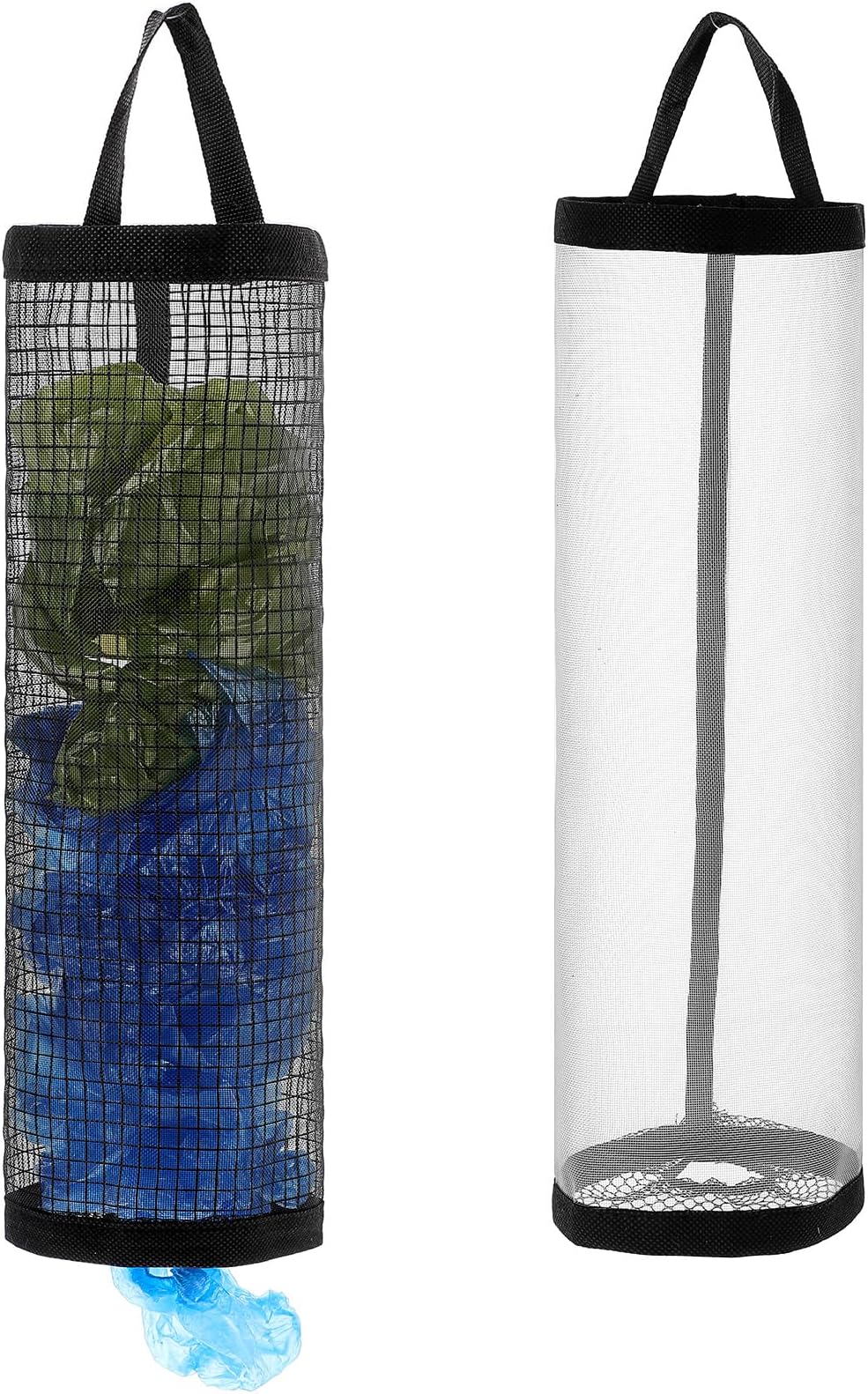 Aeaocvo 2pcs Plastic Bag Holder, Reusable Organizer for Home & Travel
