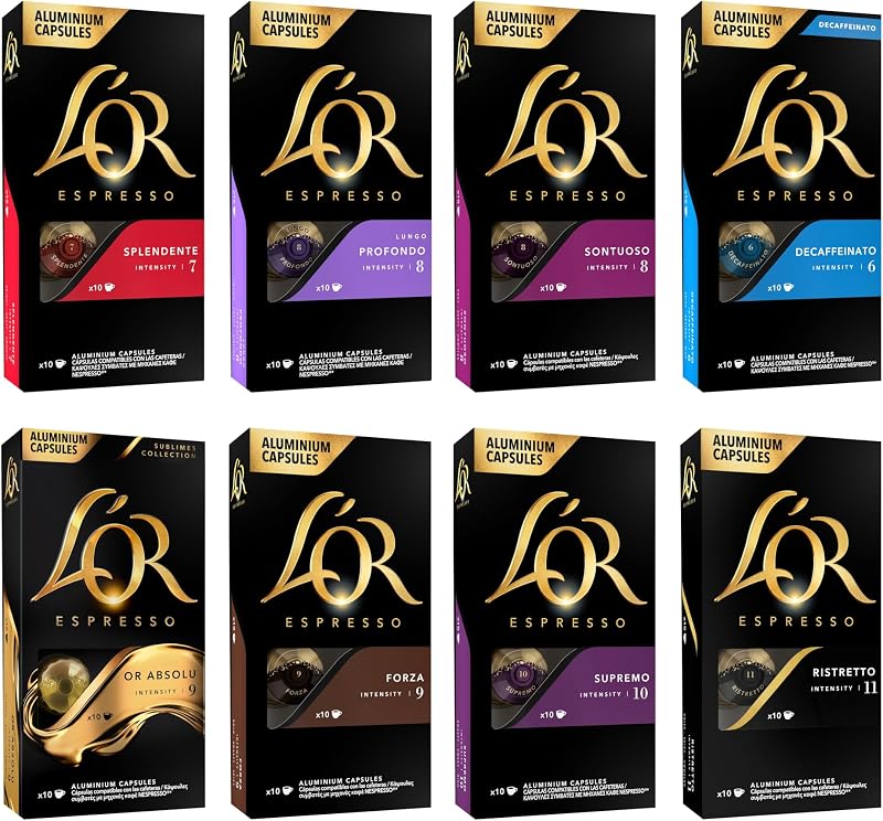 Espresso Café Surtido | 8 Sabores | 80 Cápsulas