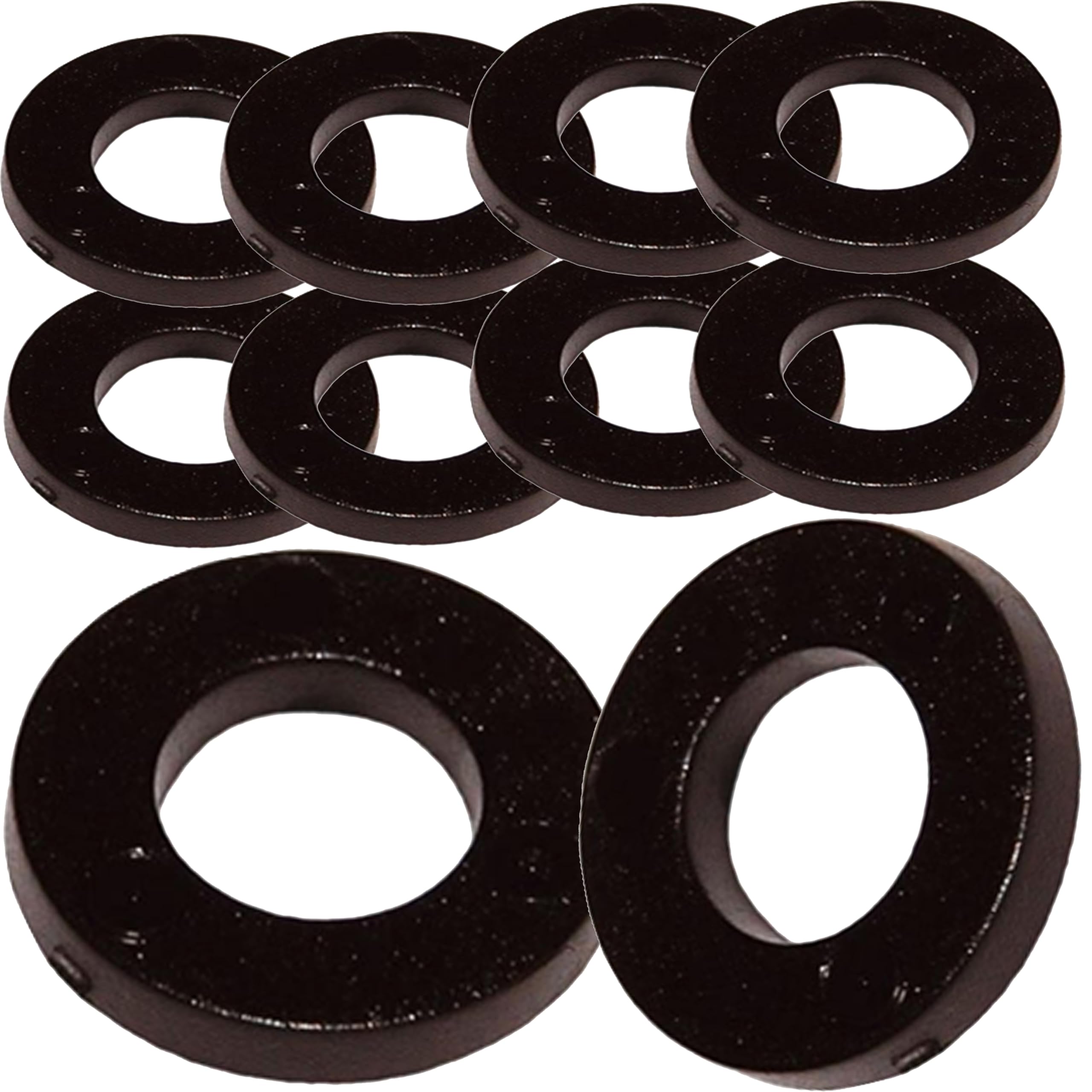 M16 Black Nylon Washers Flat Form A DIN 125A (Pack of 10)