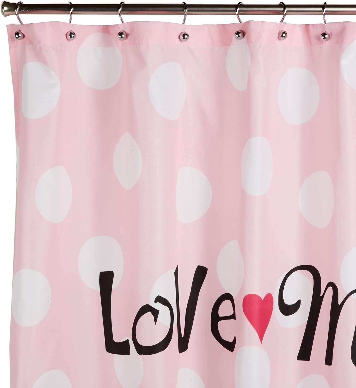 Amazon Com Disney Minnie Mouse Fabric Shower Curtain Pink W Dots