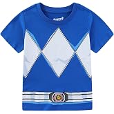 Power Rangers Red Blue Green Pink Ranger Boys Girls T-Shirt for Big Kids