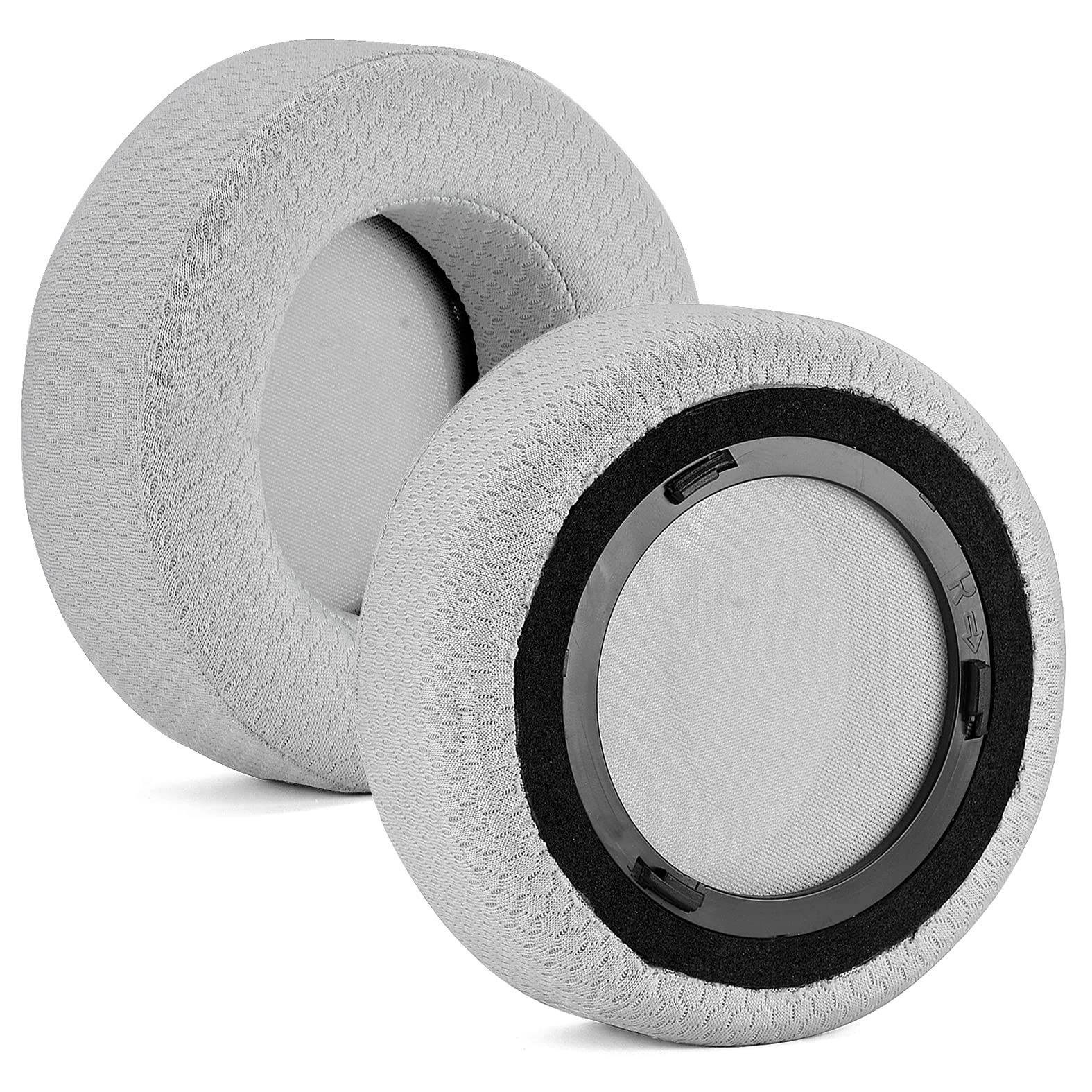 VirtuosoXT Gray Thicker Earbuds - Ear Cushion Compatible with Corsair Virtuoso RGB Wireless Gaming Headset SEVirtuoso XT - Breathable, High Density Foam Noise Cancelling Thickness