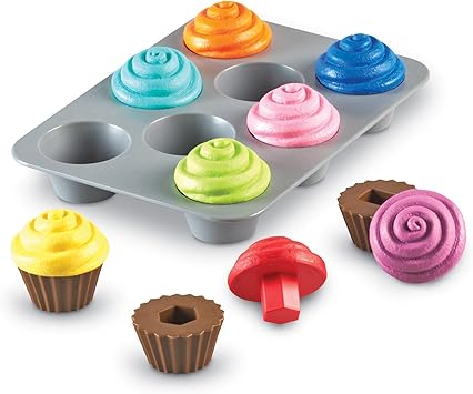 Amazon Com Learning Resources Smart Snacks Shape Sorting Cupcakes