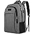 Travel Laptop Backpack,Business Anti Theft Slim Durable Laptops Backpack with USB Charging Port,Water Resistant College School Computer Bag for Women & Men Fits 15.6 Inch Laptop and Notebook - Grey