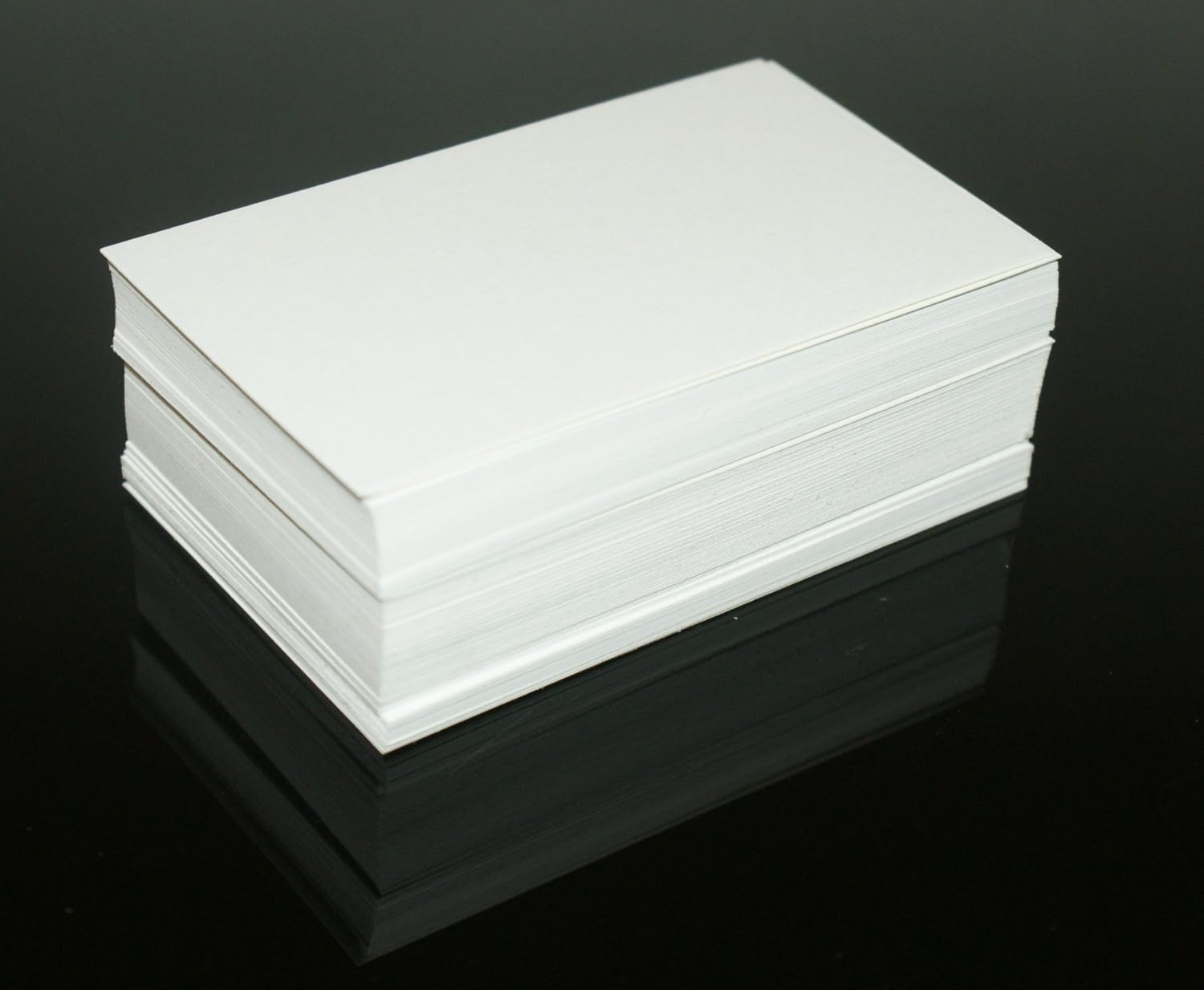 100 Blank Brilliant White Flash Cards Pointed Corners (54x90mm) Amazon