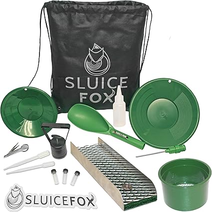 Gold Panning Kit Mini Sluice Box Black Sand Magnet Free Tote Backpack Camping Hiking Amazon Canada