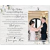 SUNBMO Mother of The Groom Picture Frame, Wedding Day Gift for Mother of The Groom from Groom, Appreciation Gift for Mom from Son
