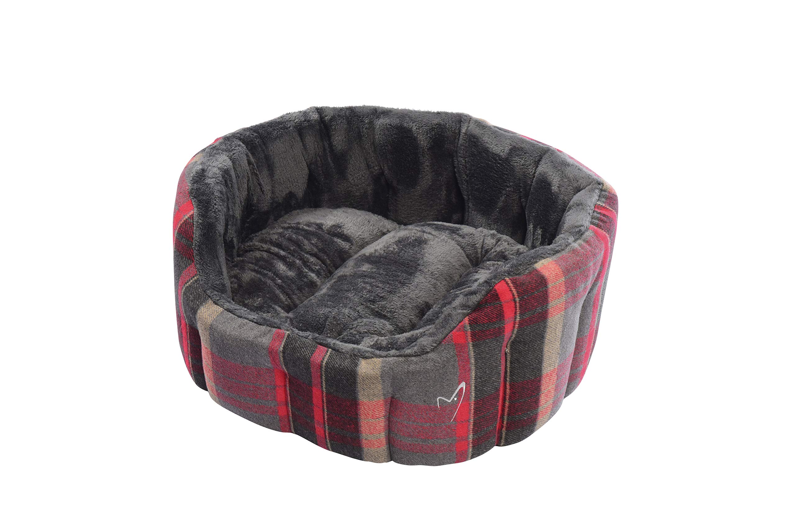 Gorpets Camden Deluxe Bed Small 56 cm (22 Inch) Red Check