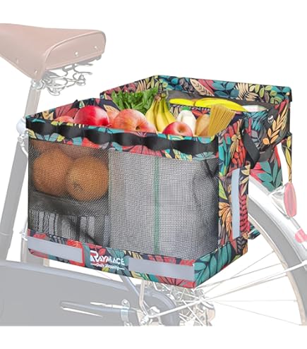 BAIGIO Bike Double Pannier Bags Waterproof Bicycle Rear Seat Panniers - View #10