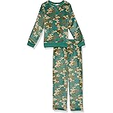 Calvin Klein boys Long Sleeve Top and Jogger Pant Pajama 2-piece Set