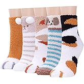 Plush Slipper Socks Women - Colorful Warm Fuzzy