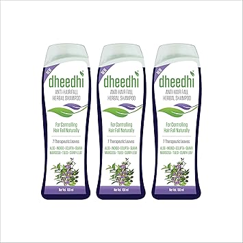 dhathri Anti-Hair Fall Herabal Shampoo, 100 ml (Pack of 3)