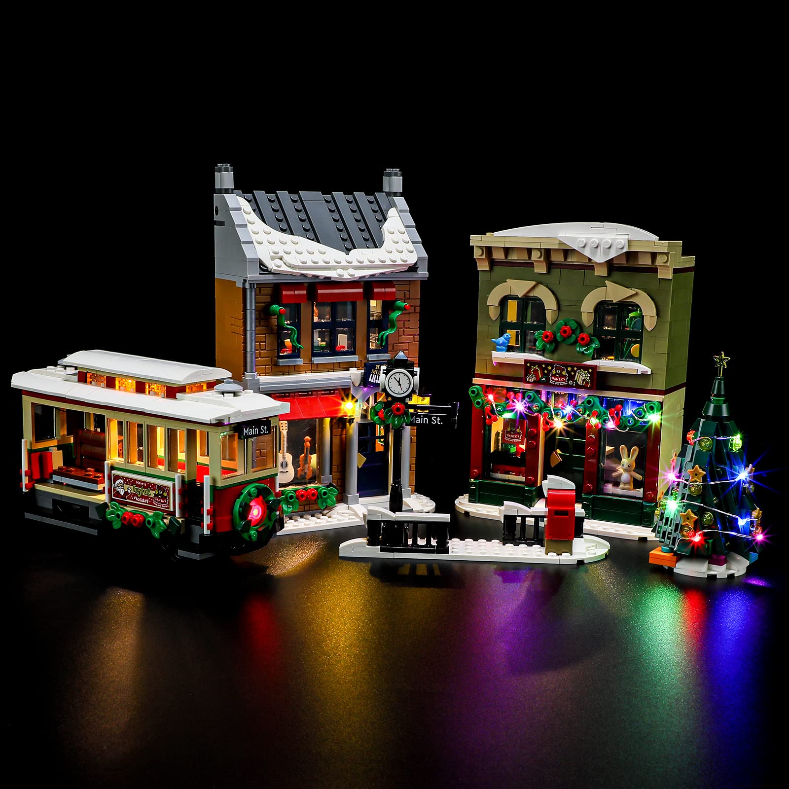 BRIKSMAX Led Lighting Kit for LEGO-10308 Holiday Main Street - Compatible with Lego Icons Building Blocks Model- Not Include the Lego Set