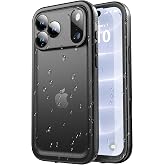 SPORTLINK for iPhone 18 Pro, 17 Pro Waterproof Case, Black | Military-Grade Heavy-Duty 360&deg; Full-Body Protection with Built-in Screen &amp; Camera Protectors, Dustproof, Shockproof