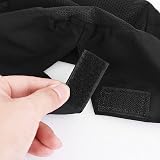 Lusofie 4 Pcs Unisex Chef Hat Adjustable Black Breathable Kitchen Cooking Caps view 6
