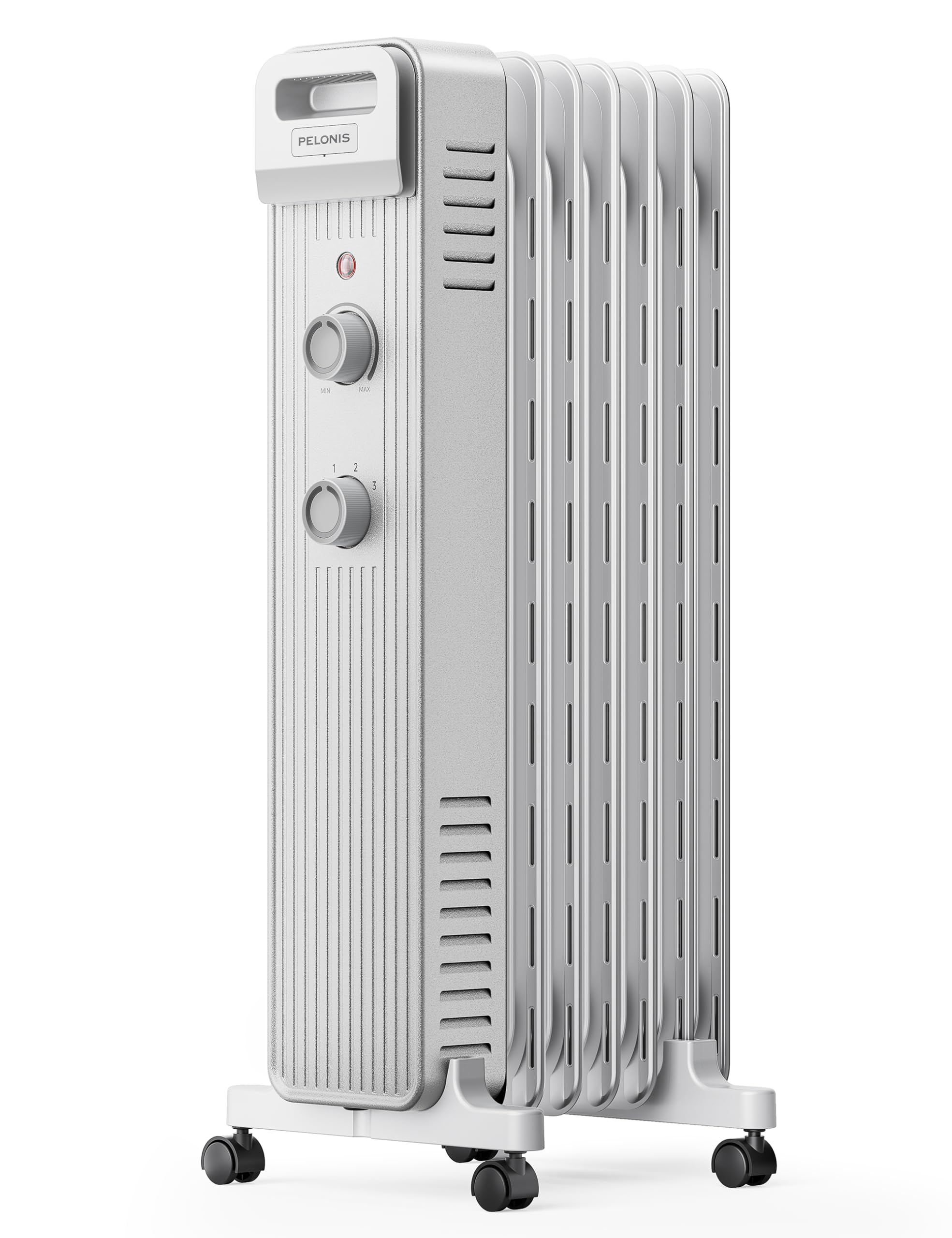 Photo 1 of ***similar item***Pelonis Oil Filled Radiator Heater, 1500W Quiet Warmth Radiant Heater, 3 Heating Modes, Overheat & Tip-Over Protection, Adjustable Thermostat, Space Heaters for Indoor Use, White, 25.2 x 13.8 x 11 in