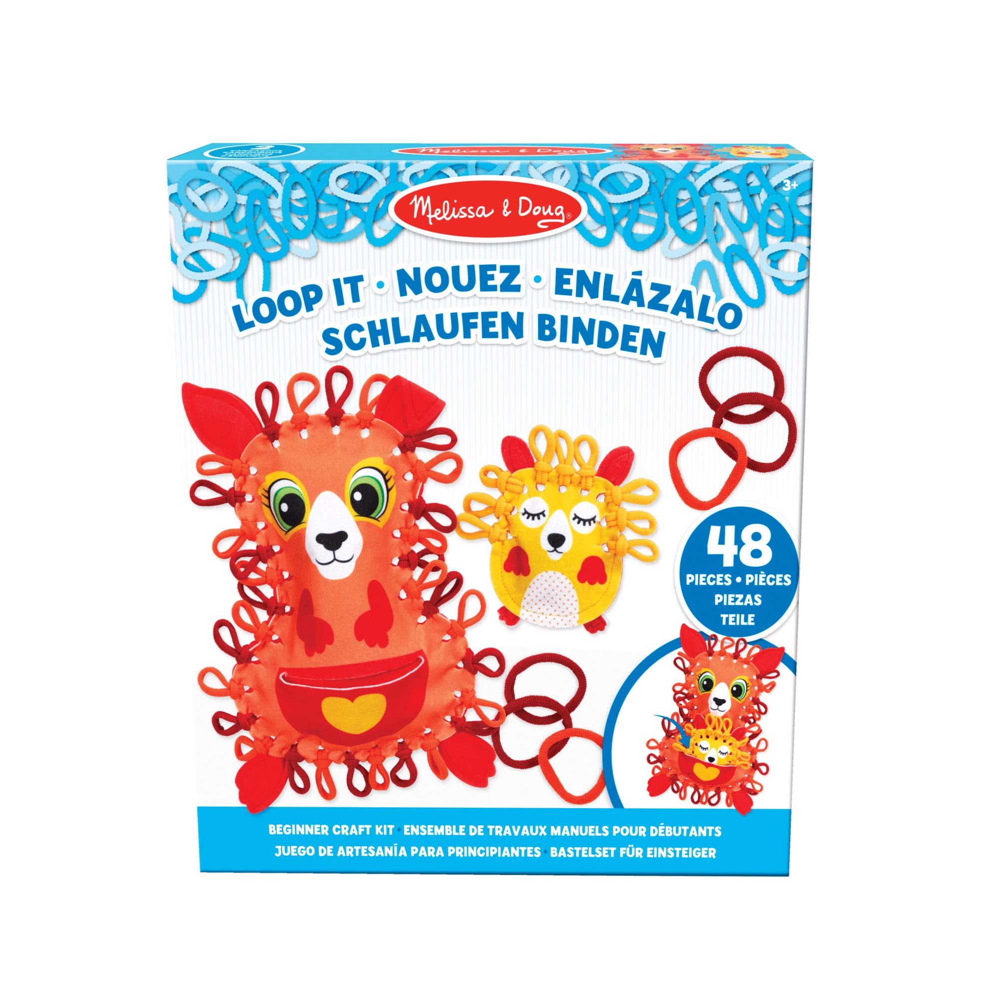 Melissa & Doug Loop It! Cuddly Kangaroos Beginner Craft Kit – Felt Kangaroo and Baby Joey