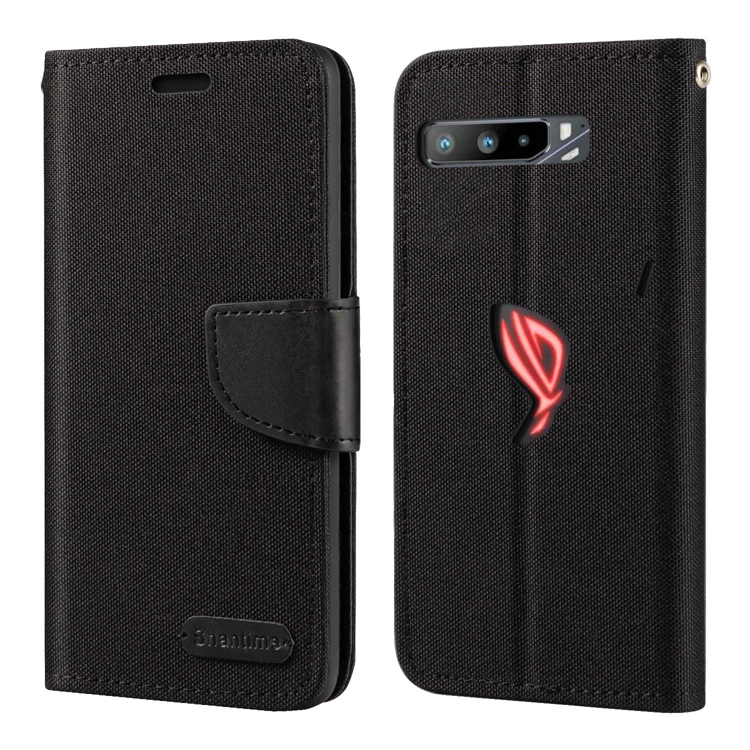 Oxford Fabric Pu Leather Flip Wallet Case Compatible With Asus