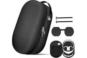 Vakdon Hard Carrying Case Compatible with Playstation VR2 Gaming Headset and Touch Controllers Accessories, Travel and Home Storage Bag for PSVR2 with Lens Protector Cover