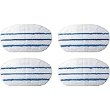 F Flammi 4 Pack Microfiber Replacement Mop Pad for PurSteam ThermaPro 10-in-1 Steam Mop Washable Reusable Pads
