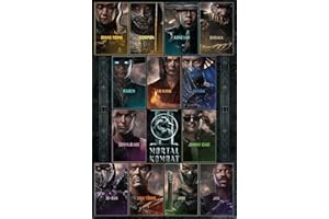 Mortal Kombat 2 (2026) - Character One Sheet Grid Wall Poster, 34L" x 22.4W", Unframed Version