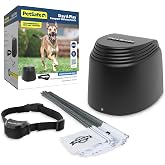 PetSafe Stay &amp; Play Compact Wireless Dog Fence, Up to 3/4 Acre | No-Dig, Portable Boundary Fence for Dogs 5 Lb and up, LCD Display Shows Play Area Range
