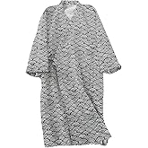 ECHERY Women's Summer Cotton Kimono Robes Floral Pajamas Khan Steamed Bathrobe Yukata