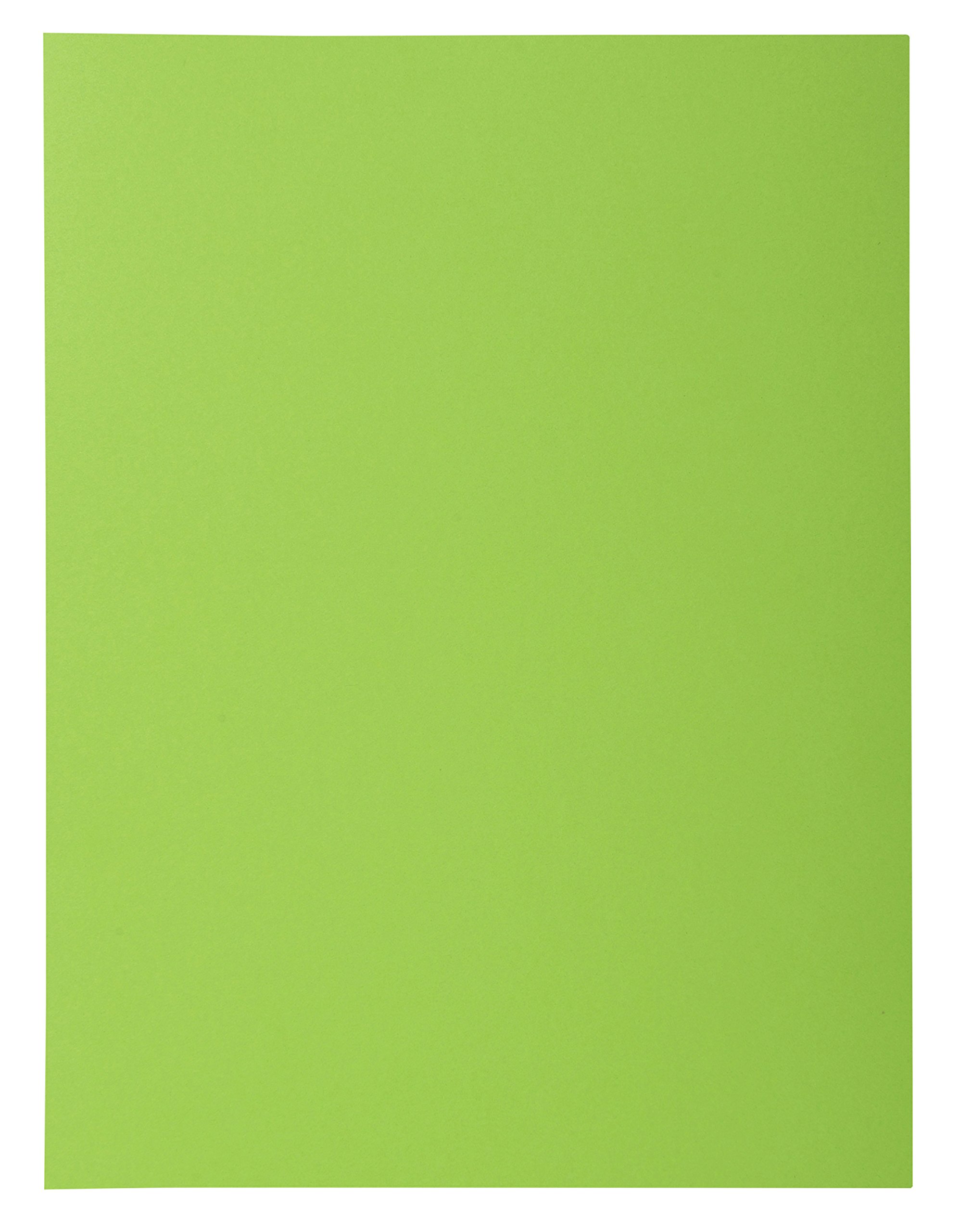 Exacompta - Ref 218013E - Rocks Collection - 1-Flap Folder - 240 x 320mm in Size, Suitable for A4 Documents, 210gsm Material, Single Fold-Over Flap - Green (Pack of 50)