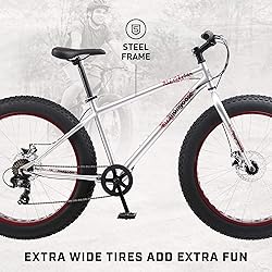 Mongoose Malus Mens and Womens Fat Tire Mountain