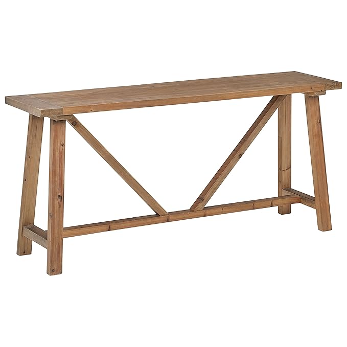 Stone & Beam Standard Farmhouse Console Table, 70.9"W, Wood