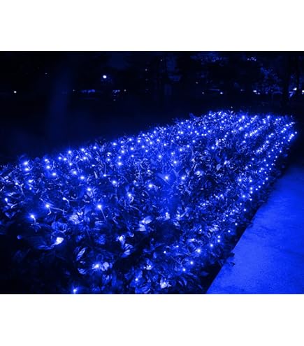 HEYFUNi 192 LED Net Lights Outdoor Mesh Lights,8 Modes Net Light