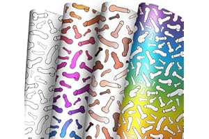 Dtiafu Funny Wrapping Paper for Women Men - 8 Sheets Rude Gift Wrapping Paper for Birthday Bridal Shower Anniversary - 20 x 28inch Per Sheet