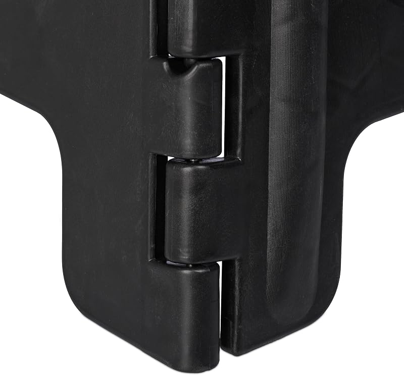 Taburete Plegable, Portátil, Escalón Baño, para Niños o Viajes, Resiste hasta 150 kg, 39 x 39 x 32 cm, Negro