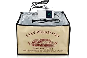 Abizarch Versatile Dough Proofer with Heater, Temperature Control Bread Dough Proofing Box, Collapsible Timing Dough Proofer 